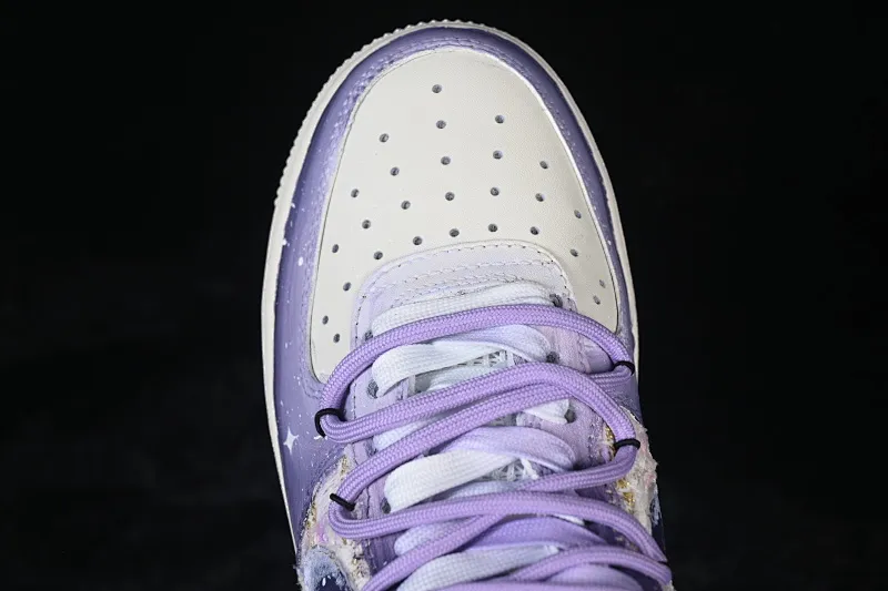 All categories Nk Air Force 1 Air Force series Nk Air Force 1 Low Air Force low-top Nike Air Force 1'07 Low "Misty Purple Graffiti" Hand-painted graffiti Misty Purple Graffiti Air Force 1 low-top casual sneakers FJ7740-190